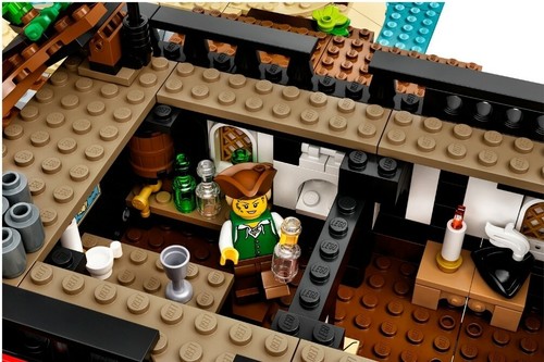 LEGO Piratas de Barracuda Bahía 21322 Ideas Capitán Barba Roja Barba Roja Barco Isla Naufragio - Imagen 10 de 12