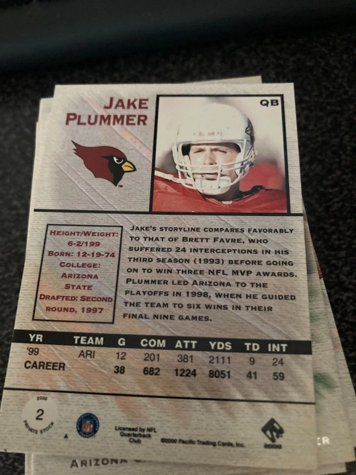 2000 PACIFIC PRIVATE STOCK FOOTBALL RETAIL SILVER BASE CARDS, YOU PICK! - Image 2 of 2