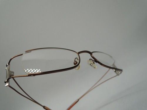 OCEAN PACIFIC Antique PEN OP ILZE M Bm 14K Gold & Silver Brown Eyeglasses JAPAN - Picture 8 of 12