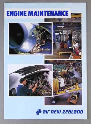 AIR NEW ZEALAND ENGINEERING ENGINE MAINTENANCE PROSPEKT 1990