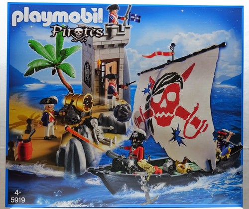 Playmobil 5919 – Set Exclusif USA – Garde Des Îles Et Pirates – 2009 – Rare