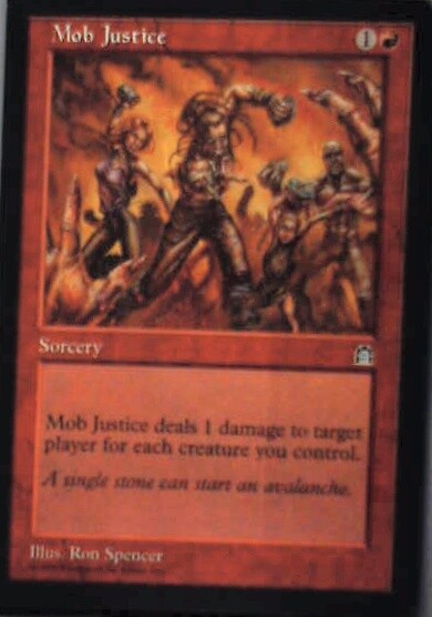 Mob Justice - Stronghold: #90, Magic: The Gathering Lp R99