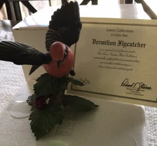 Lenox garden bird collection…porcelain…Vermilion flycatcher bird