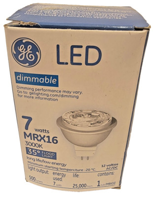 GE MRX16 LED Dimmable Floodlight Bulb 7W (60W Equivalent)