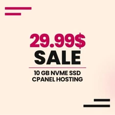 Cheap and Secure Web Hosting 1 Year 10 GB NVMe SSD cPanel, free SSL
