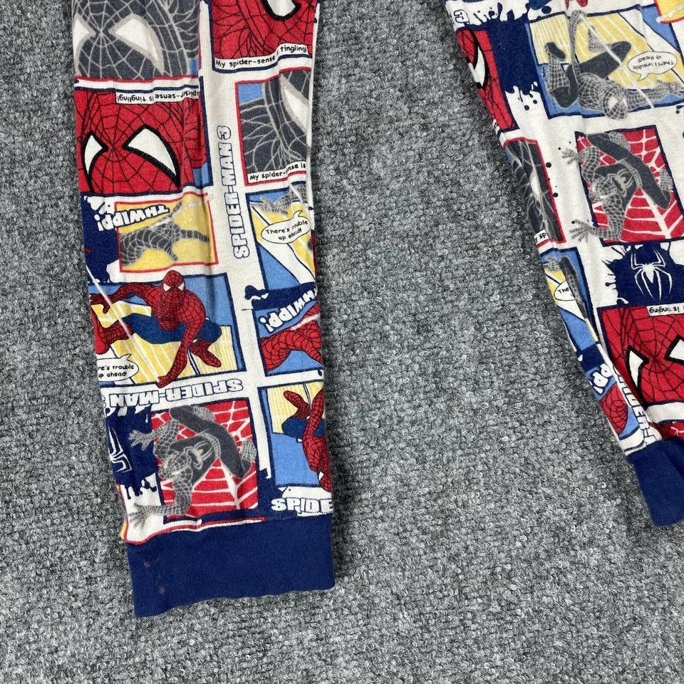 Calça Pijama Spiderman 3 Infantil Tamanho 8 2007 Vintage Estampa Total Quadrinhos Marvel - Imagem 3 de 4