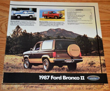 Ford Bronco II XLT 1987/Eddie Bauer distribuidor original anuncio impreso anuncio 87