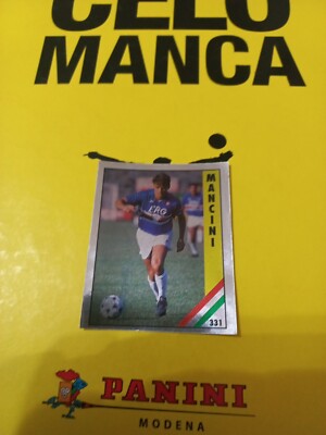 figurine THE GREAT FOOTBALL VALLARDI''91-ITALY NATIONAL-MANCINI roberto n.331