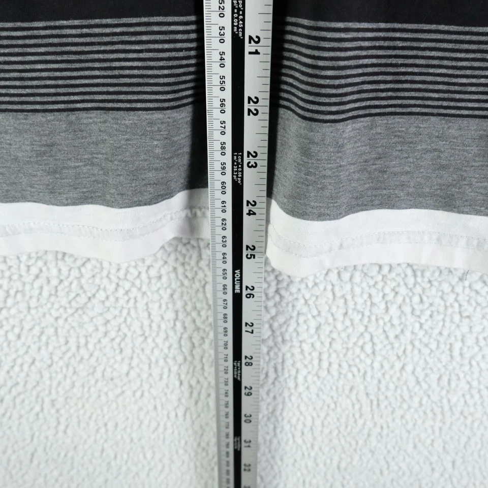 Vintage Southpole T Shirt Womens Small Black White Striped Cap Sleeve Y2K - Image 4 of 4