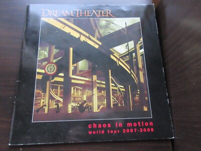 Dream Theater Chaos in Motion 2007 2008 World Tour Concert Program