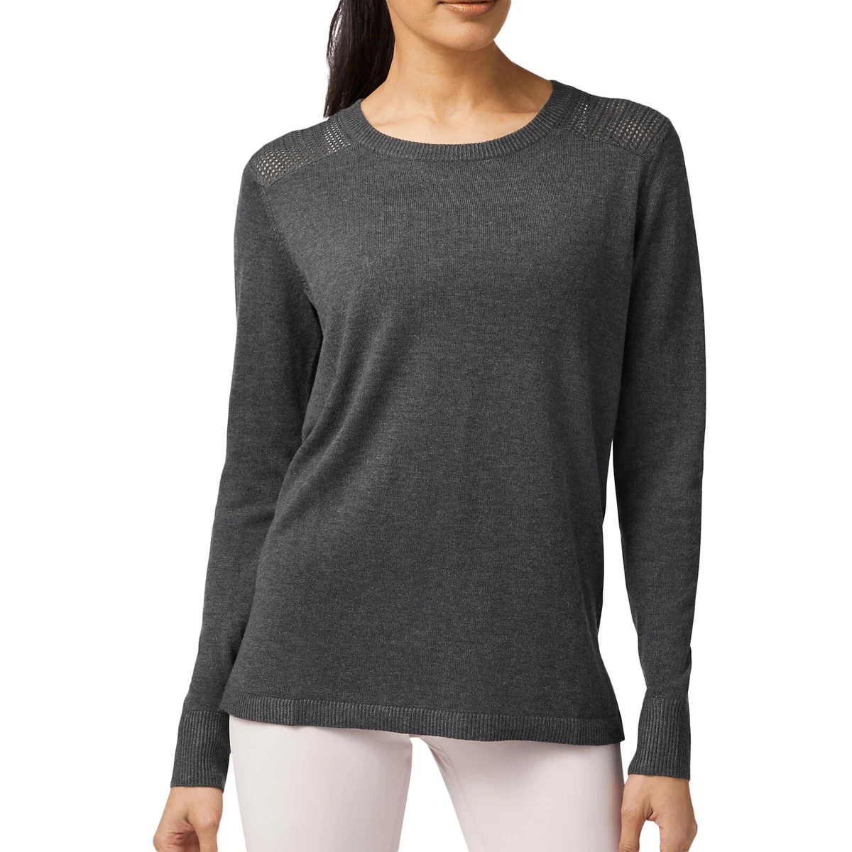 LULULEMON Back to Balance Long Sleeve Open Back Grey Pullover