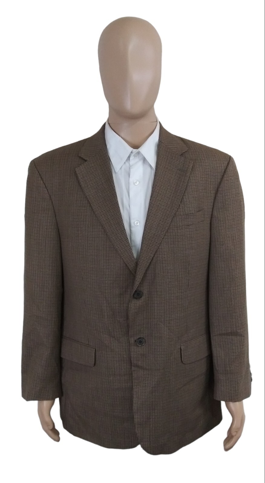 TravelSmith Two Button Brown Multicolor Houndstoo… - image 2