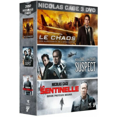 Nicolas Cage: Das Chaos + Verdächtiger + Der Wächter DVD BOX NEU