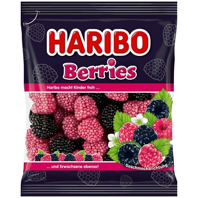 10 bags HARIBO '' Berries '' (10 Bags x 175g )  New from Germany