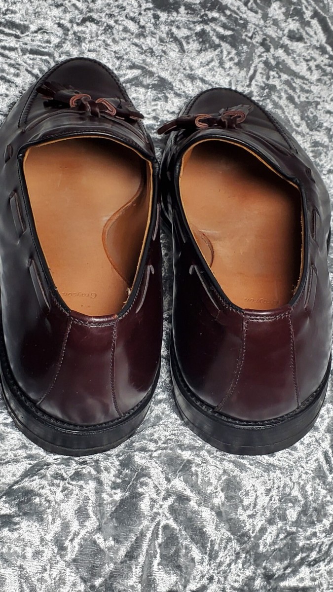 ALLEN EDMONDS Size 11 Burgundy Brogue Leather Eyelash Tassel  display picture 1