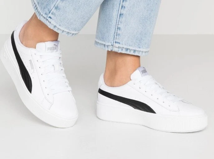 Puma vikky stacked clearance women s trainers black