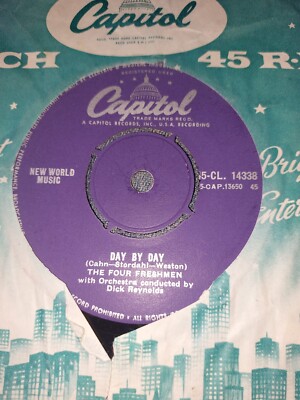 THE FOUR FRESHMEN DAY BY DAY / HOW CAN I TELL HER U.K CAPITOL VG+