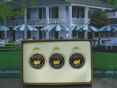 The Masters 2020 Variety Ball Markers 3 Pack - Great Gift