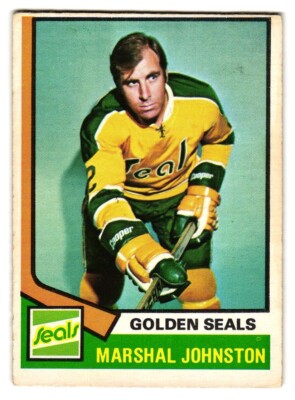 1974-75 O-Pee-Chee #189 Marshall Johnston California Golden Seals OPC SKU#VS1106