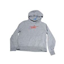 Nike Women's Sportswear Club Fleece Funnel Neck Sweatshirt Grey Size M