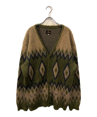 Needles Mohair Cardigan - Diamond Size: L Green Men PU310 | eBay 