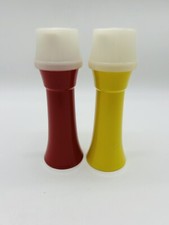 TUPPERWARE - Ketchup  Mustard Dispenser Pumps - Set w/lids