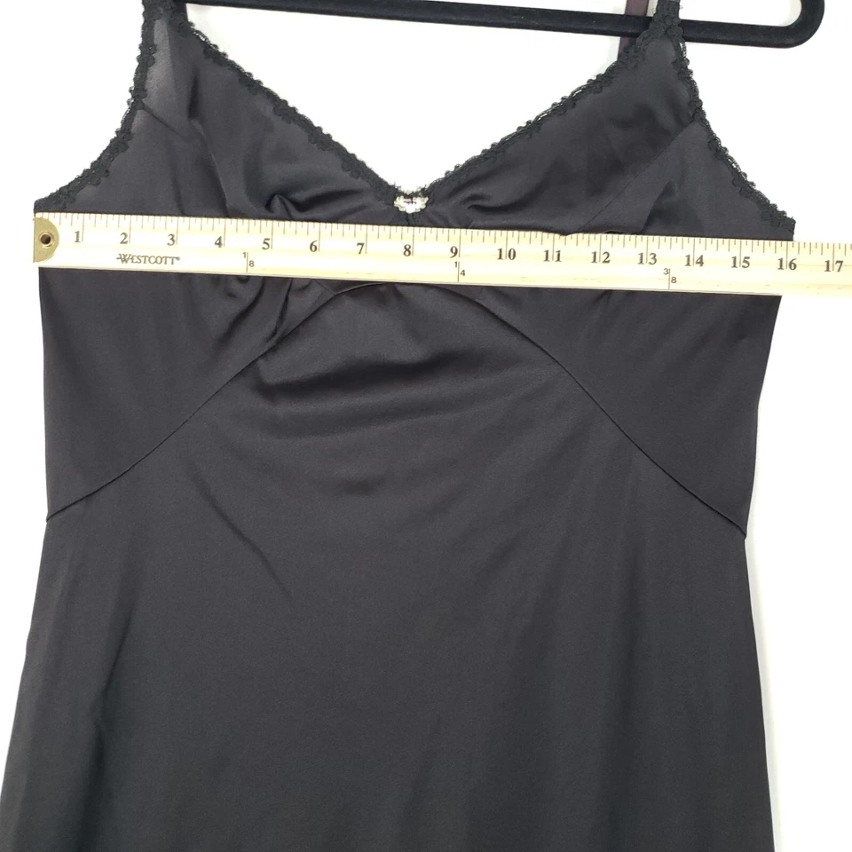 Vestido Olga Vintage Mujer 34 Negro Hecho en EE. UU. 19090 100% Nylon Foto 3 de 4