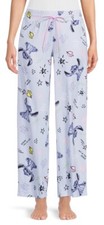 Disney Lilo  Stitch 3X 22W-24W Women  s Sleep Pajama Pants with Pockets Blue