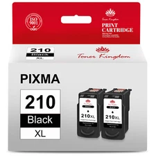 2x Ink compatible with Canon PG-210XL Black PIXMA MP280 480 490 495 MX320 330
