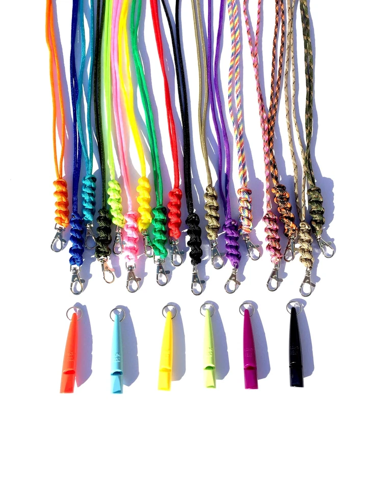 Acme 211.5 Dog Whistle & Barley Twist Lanyard - Gun Dog Training VARIOUS COLOURS