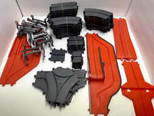 84pcs 1965 Ideal Toy Corp Race Tracks Curved, Straight, Switch Tracks  supports