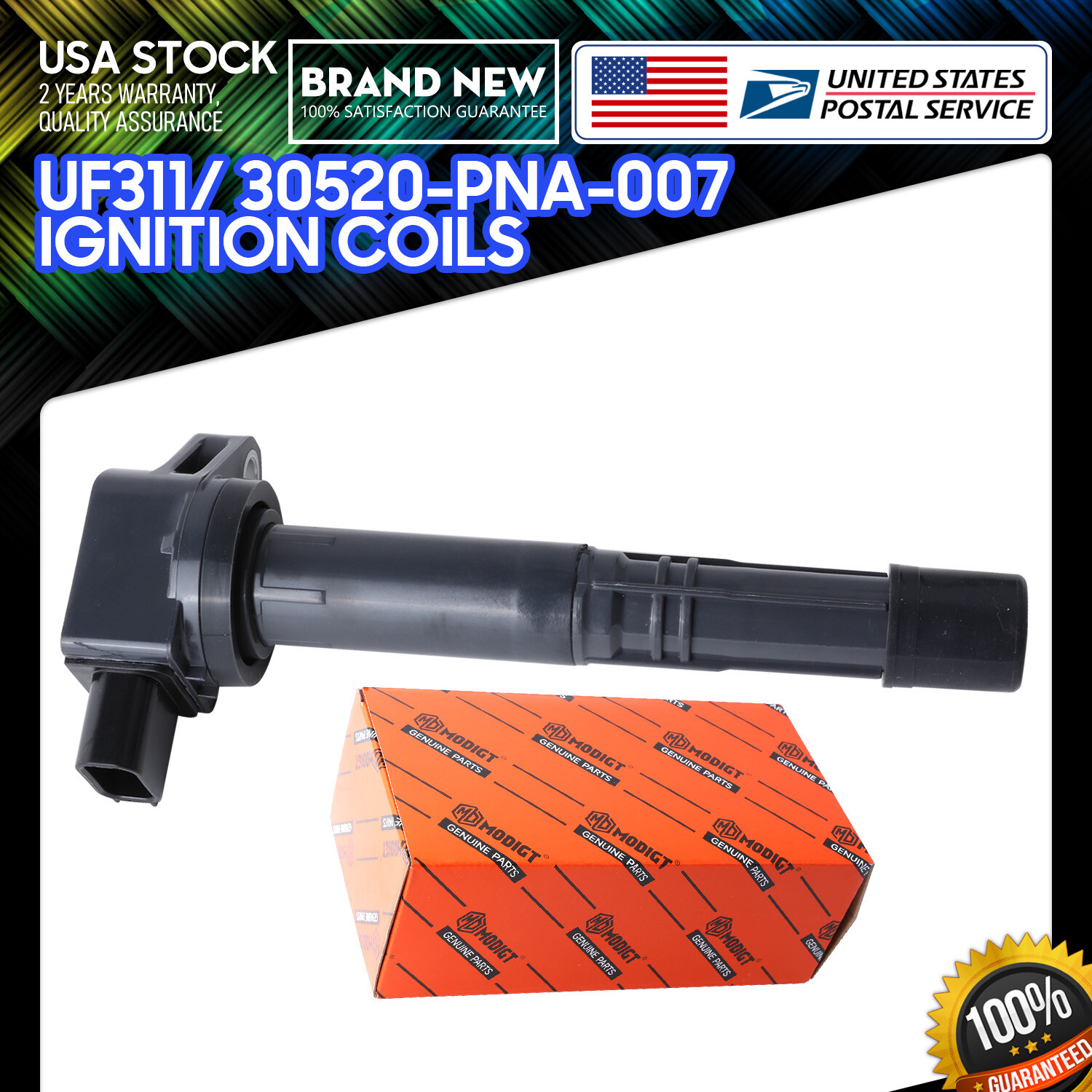 High-Performance Fuel-Saving Ignition Coil UF311 for 03-07 Honda Accord Element 2.4L 30520-PNA-007