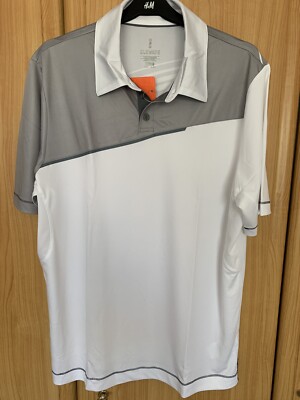 ELEVATE Polo-Hemd funktionelles Herren Polo-Shirt Prater Weiß/Grau Gr. M