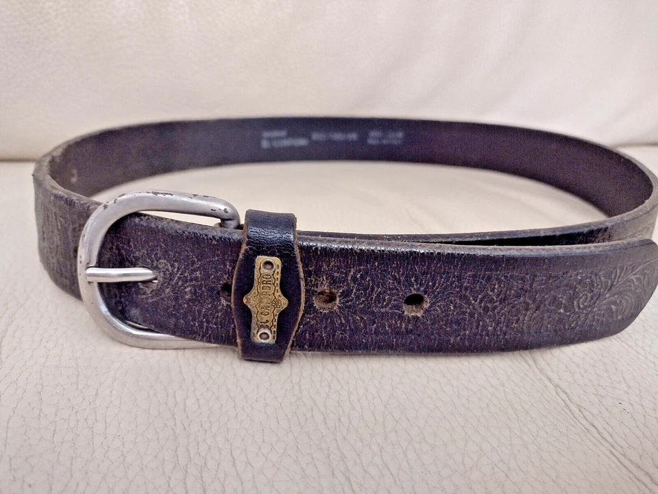 El Campero Original Cintura 932/100/85 Vintage Anni 80 Vero Cuoio Made in Italy - Immagine 2 di 4