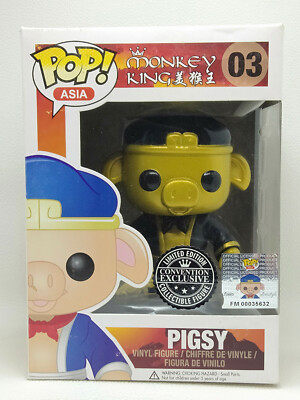 Funko Pop Asia Gold Pigsy (Not Mint) # 03 Monkey King (Protector) No.3