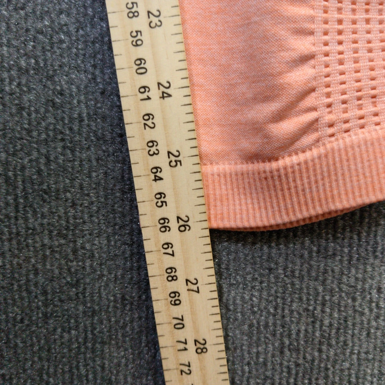 gymshark adapt seamless ombre peach athletic comfort leggings