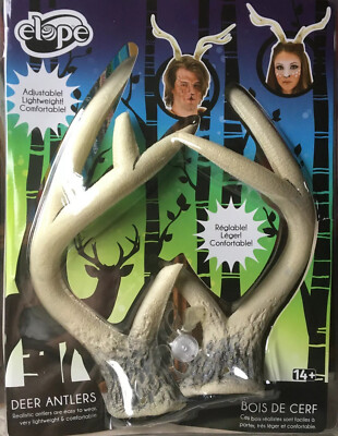 Elope DEER ANTLER. ￼Light Weight￼ , Adjustable, New Costume Accessory￼￼