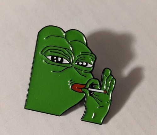 Pepe The Frog Enamel Pin Meme Worried 