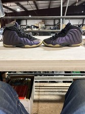 Nike Air Foamposite One Eggplant Style  644791-005 Size 5 Youth Purple