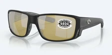 NEW Costa Del Mar Tuna Alley PRO Matte Black / Sunrise Silver Mirror Glass 580G