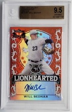 2021 Leaf Valiant Orange Will Bednar Autograph RC 73/99 BGS 9.5 w/10 Auto