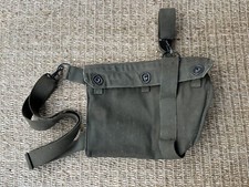 Vintage World War 2 WW2 Gas Field Protective Mask Canvas Bag M9AF