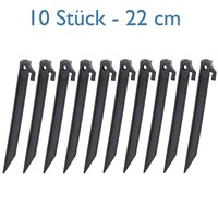 10Xzeltheringe Kunststoff 22Cm Heringe Camping Erdnagel Zelt Outdoor Zeltnagel