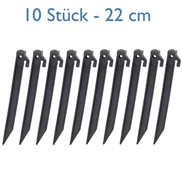 10Xzeltheringe Kunststoff 22Cm Heringe Camping Erdnagel Zelt Outdoor Zeltnagel-image