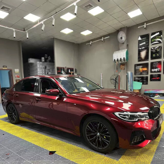 5X59FT Dragon Blood Red Super Gloss Metallic Car Wrap Vinyl eBay