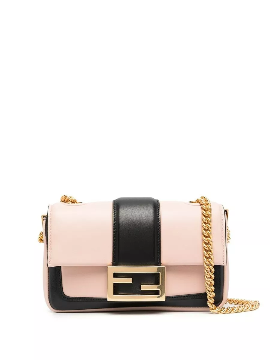 Mini Leather Pouch in Pink - Fendi