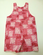 Local Design Romper Girls Size 5-6 Pink Floral Hawaiian Romper New Without Tags