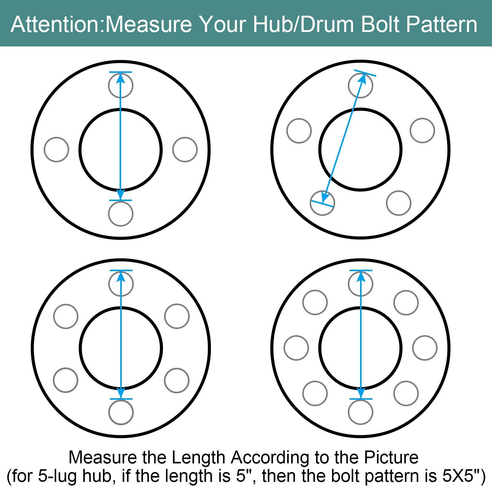 Trailer Brake Drum 12"x2" Heavy Duty 8 on 6.5" 8×6.5 for 7000 lbs Axle