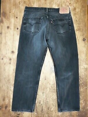 Vintage 90s Levis Faded Black 501 Button Fly Jeans Made USA Denim Mens 35 X  29 | eBay