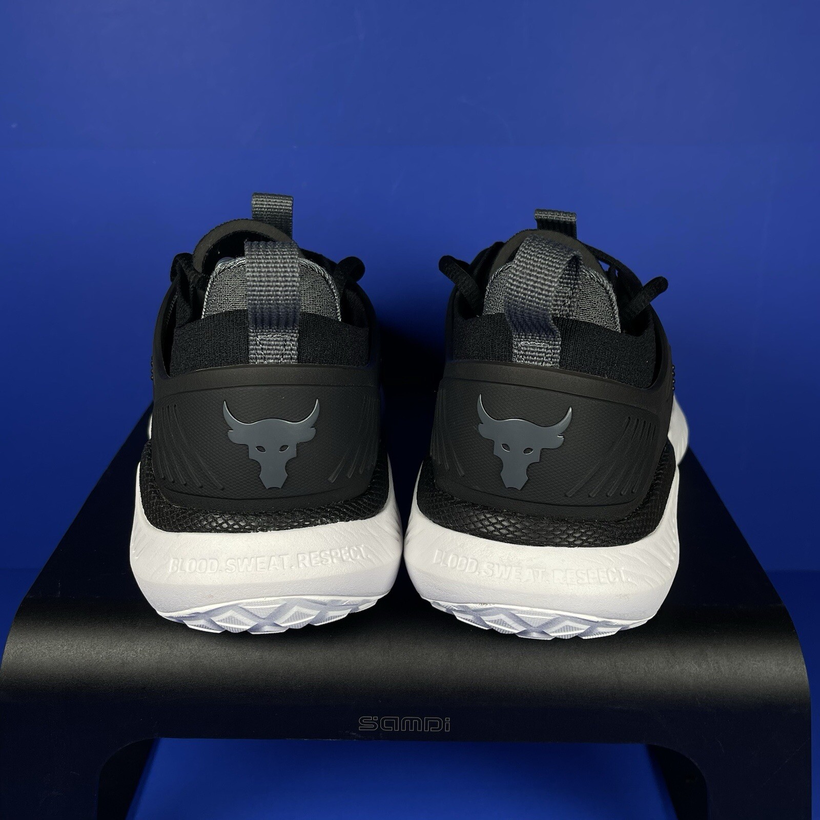 Under Armour Women's 9.5 Project Rock 5 Training Shoes Sneakers Black thumbnail 5